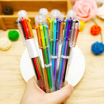 0.5mm 6 In 1 Colorful Writing Pens School Supplies Student Stationery Accessory