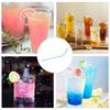 100PCS Colourful Drinking Straws Flexible Plastic Straws Multicolor Straws Beverage Straws for Home Partie Milk Juice Drinks