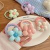 Candy Color Headband Wool Bold Flower Hair Rope Children'S Sweet High Elastic Hair Band Headgear Head Flower Girls Hair Accessories