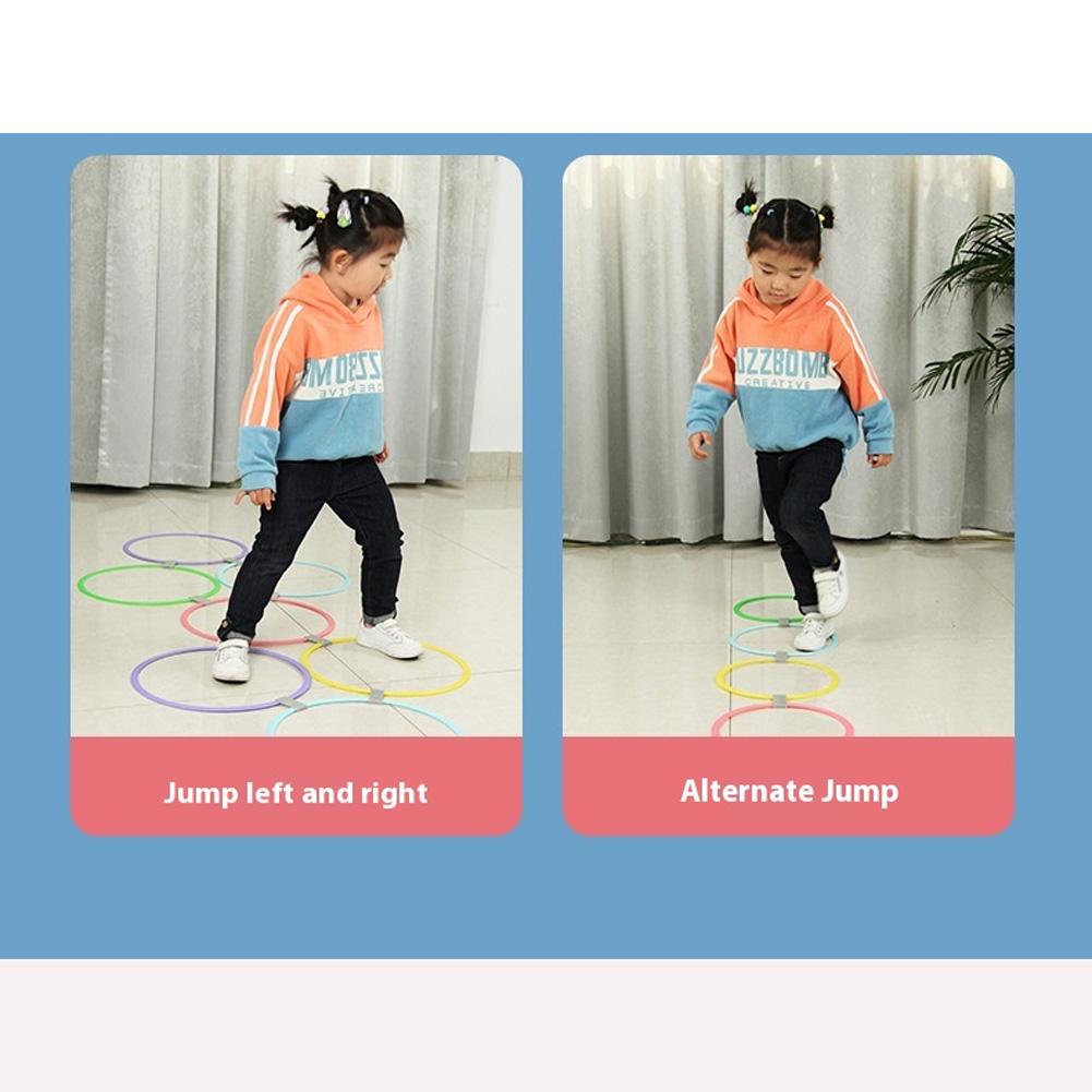 Plast Utendørs Sportsleker Gitter Hoppering Sett Spill Foreldre Barn Interaktiv Tidlig-utdanning Læremidler Fysisk Trening Leker