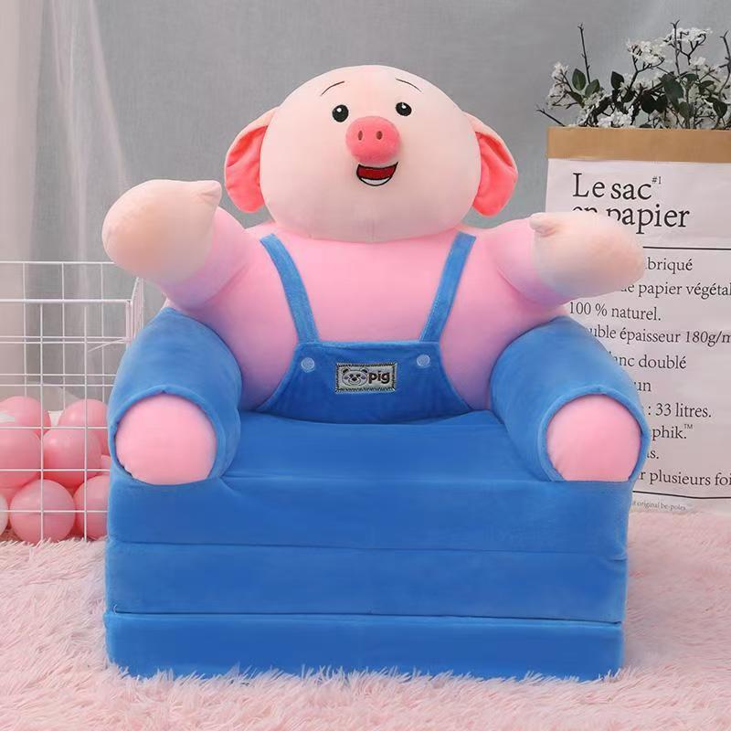 Foldable Cartoon Animal Plush Sofa Chair for Kids