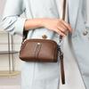 Waterproof Commute Shoulder Bag PU Leather Messenger Bag Portable Crossbody Bag  Students