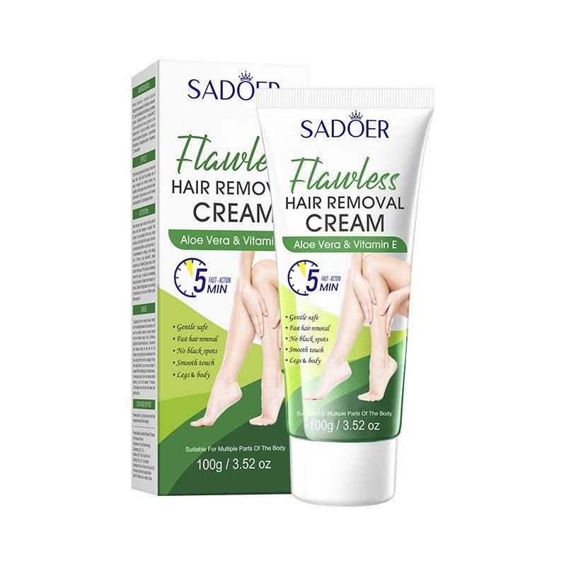 Aloe Vera Vitamin E Hair Removal Cream 100g Gentle Body Depilatory Cream For Legs Armpit