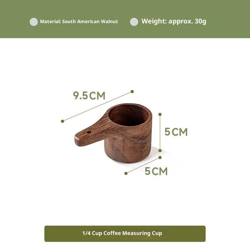 

Набор из четырех мерных чашек из красного дерева, Набор мерных чашек для кофе, Ложка для сухого молока, Ложка для приправ