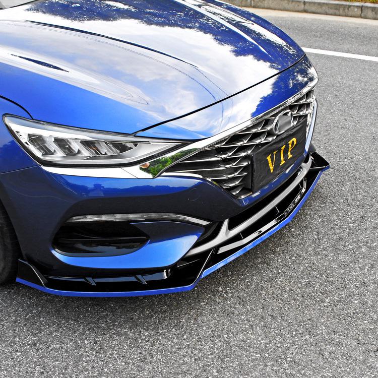 Modern Fiesta Front Lip & Rear Spoiler Kit: Combat Style Splitter, Louvers, and Bumper Protectors