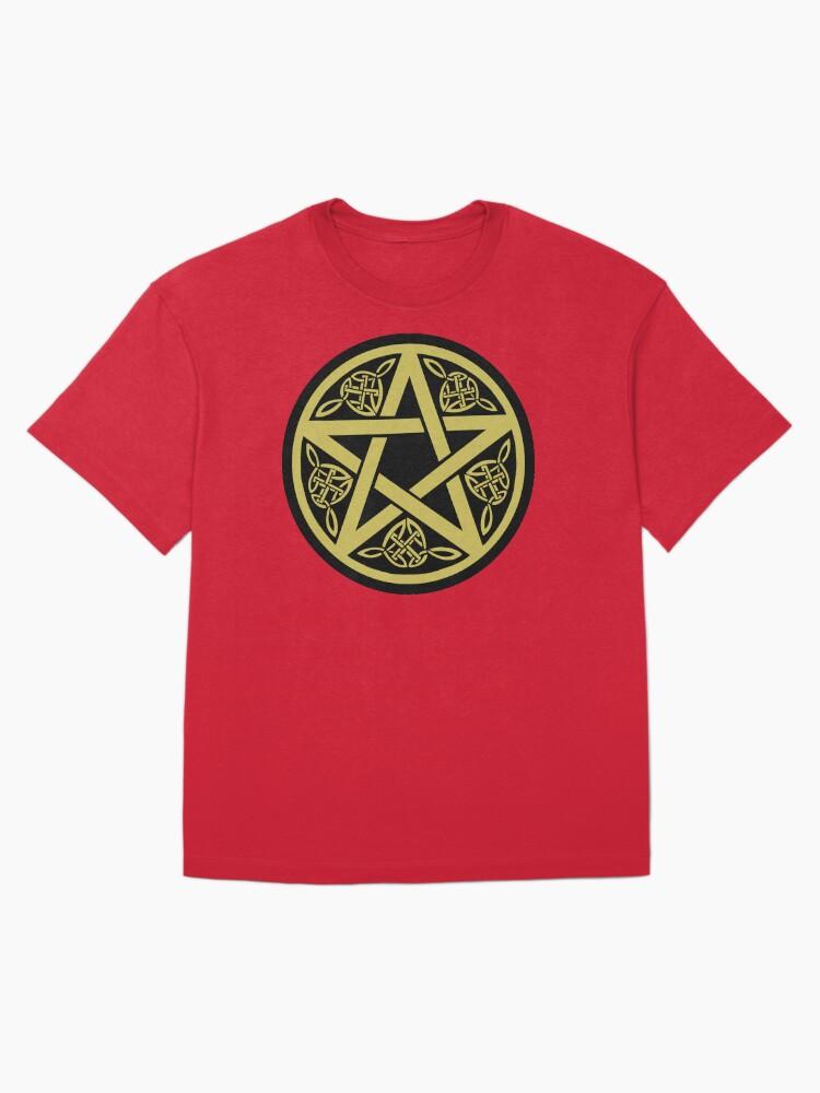 Pentangle Wicca Pentagram Witch Druid Pagan Wiccan Witchcraft Magic Symbol Oversized T-Shirt