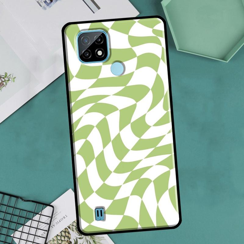 Matcha Sage Green Love Heart For OnePlus 10 Pro 9 Pro 8T 9R Nord2 Case For Realme 9 8 Pro 8i 9i C35 GT Neo 2 3 Master