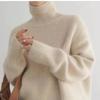 Autumn and Winter Cashmere Pullovers Sweaters Women Fashion Solid Loose Casual Knitted Turtleneck Sweater Ladies Elegant Soft Warm Knit Jumpers 25466