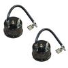 2Pcs Refrigerator Thermal Overload Protector 1/2HP/1/3HP/1/4HP/1/5HP/1/6HP Compressor Replacement Overheat Safety Unit