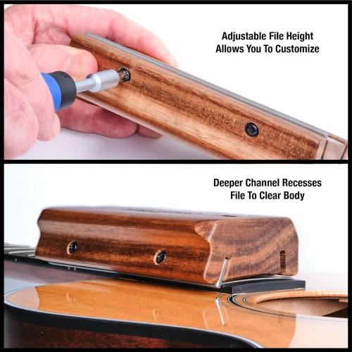 MUSIC NOMAD MN831: A dedicated file for quickly and reliably finishing fret ends with a consistent angle and finish.