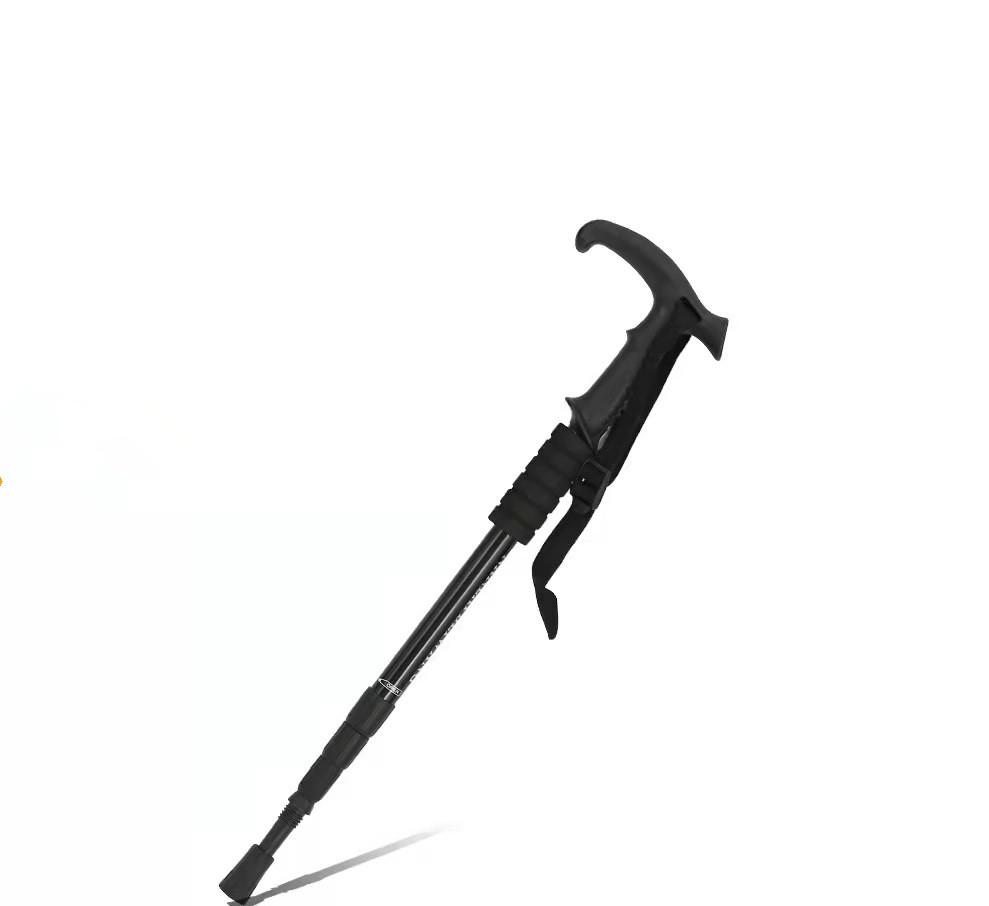 Low Moq Trekking Pole 4 Section Alpenstock Light Telescopic Hiking Stick Anti-shock Anti-skid Walking Stick