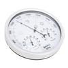 Round Weather Station Aluminum Alloy Mechanical Movement Wall Hanging Thermometer Barometer Hygrometer for Indoor