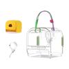 Hamster Travel Carrier Cage Small Animal Carrier Cage with Water Bottle Small Pet Outgoing Cage for Mice Squirrel Hedgehog