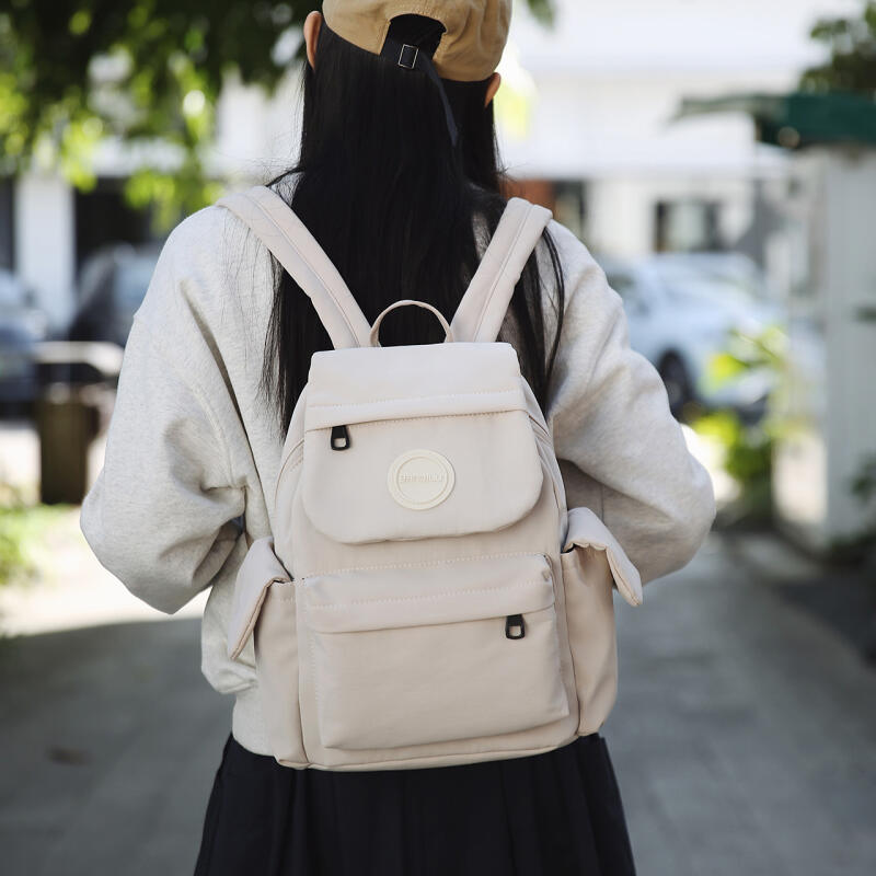 Women's Travel Outdoor Nylon Backpack Student Book Nylon Lightweight Small Backpack