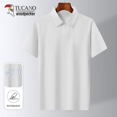 Herren Eisseide Kurzarm Poloshirt
