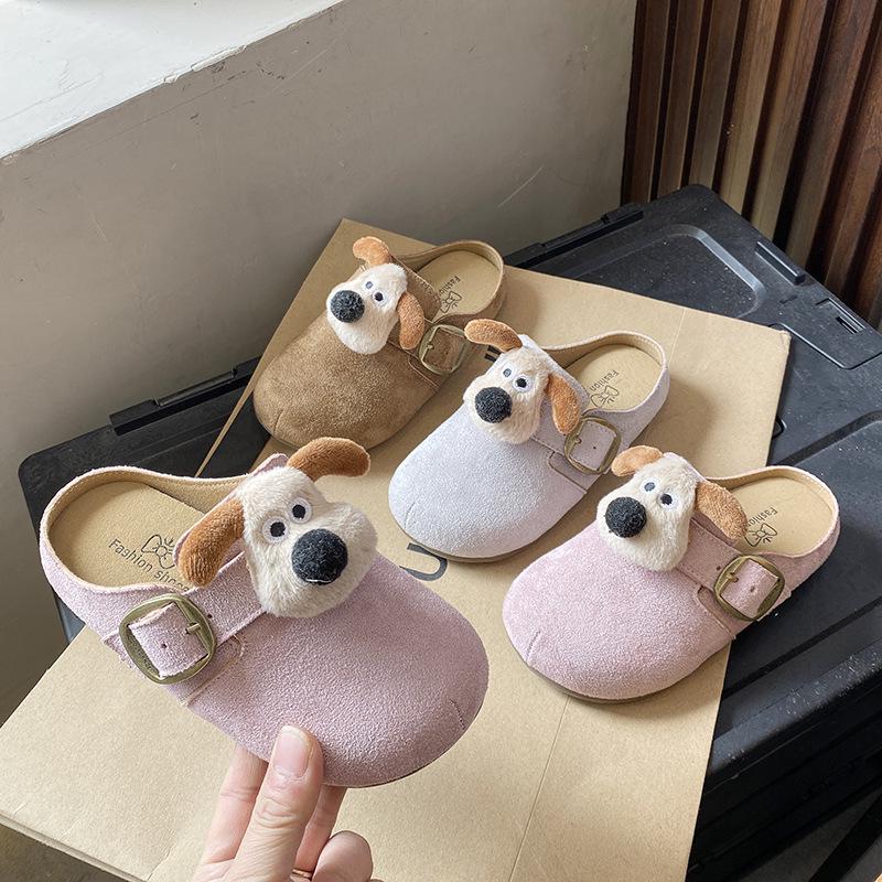 Boys' Soft-Soled Birkenstock Cartoon Spring Closed-Toe Slippers - Cute New Style 2026 Outdoor Wear