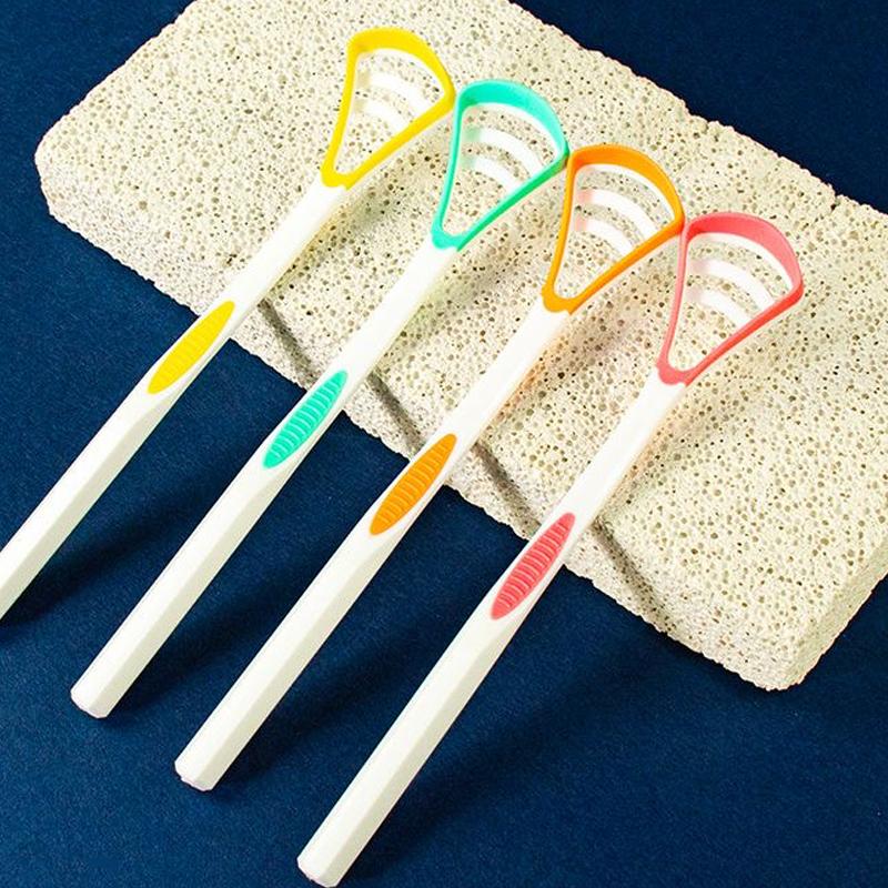 Adult Tongue Cleaner Scraper Brush For Bad Breath Removal And Tongue Coating Cleaning Oral Hygiene Tool