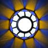 Modern Stained Glass Lampshade, Replacement Lamp Shades with Fan Light, Wall Lamp and Chandeliers