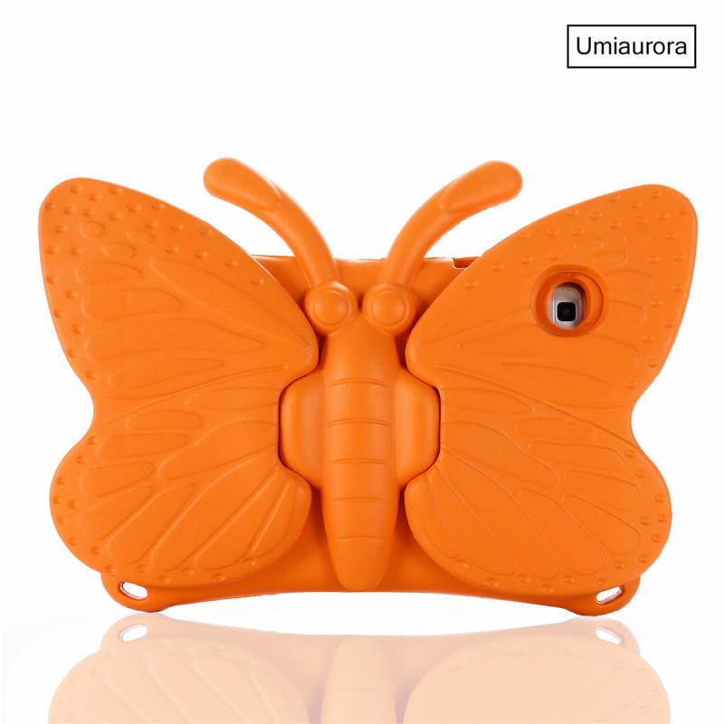 Custodia ammortizzante in EVA a forma di farfalla 3D per iPad 7a 8a 9a 10,2 pollici Mini 5 6 9,7 Air 2 3 4 10,9 Pro 11 Copertura per tablet per bambini