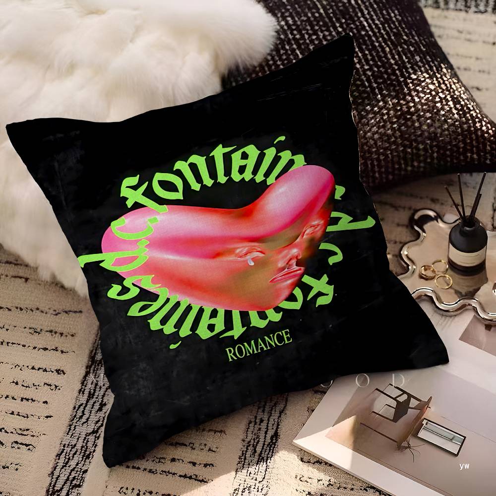 Fontaines D.C. Romance Cushion Cover Polyester Sofa Cushions Decorative Throw Pillows Home Decoration Pillowcover