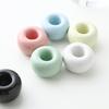 Yousheng 2PCS Toothbrush Holder Ceramic with Hollow Design Stand Multi-Purpose Makeup Brush Holder for Bathroom