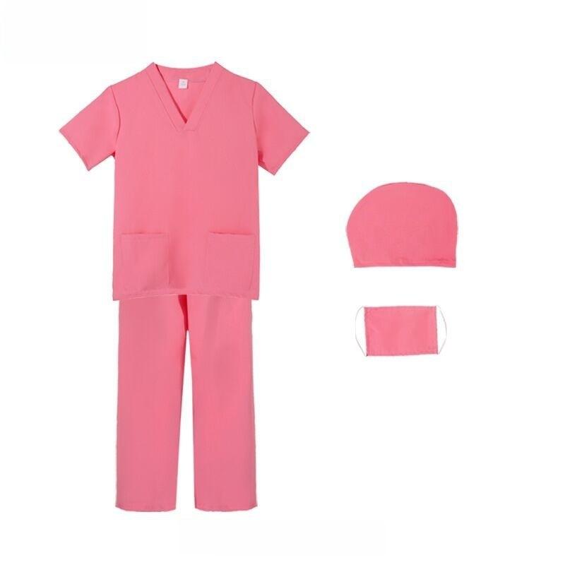 Prevention Suit Epidemic Doctor Surgical Gowns White Coat Kids Halloween Costume