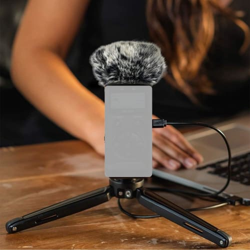 Tascam DR-07X/DR-07MKII/DR07X/DR07MKII Windscreen Muff for Portable Digital Recorders, DR07X Microphone Windshield, Faux Fur Windscreen