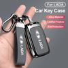 Car Zinc Alloy Key Case Bag For Lada Vesta Niva Samara Kalina Largus Priora Xray Granta Cross Key Shell Decoration Accessories