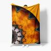Fuzzy Throw Blanket with Abstract Geometric Pattern Boho Bed Blanket Nordic Style Cushion Cover Home Decor Gift