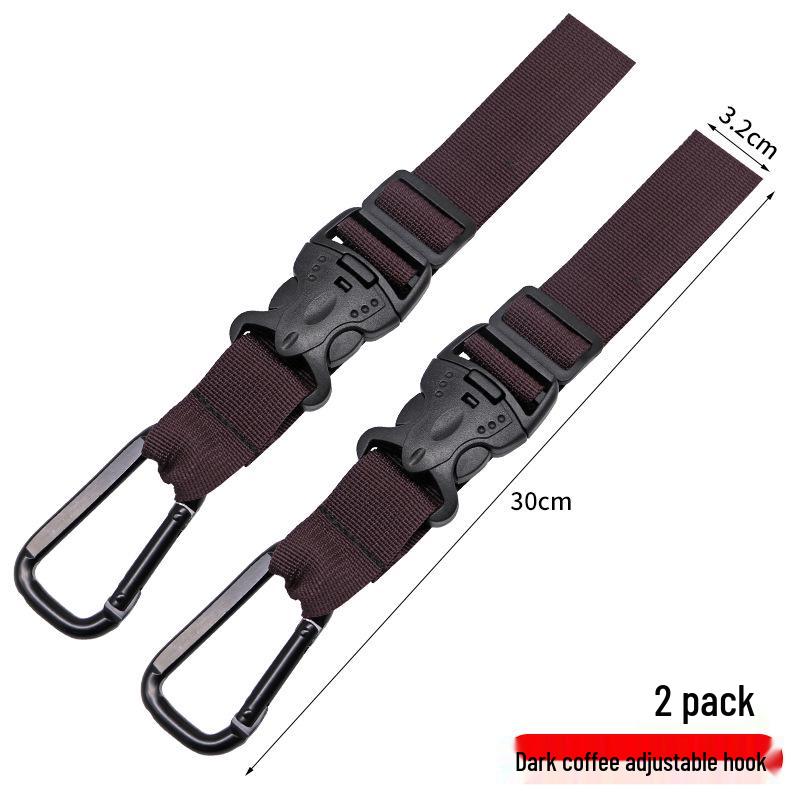 Adjustable Outdoor Backpack Buckle Strap - Portable Hook & Lanyard for Mountaineering and Camping