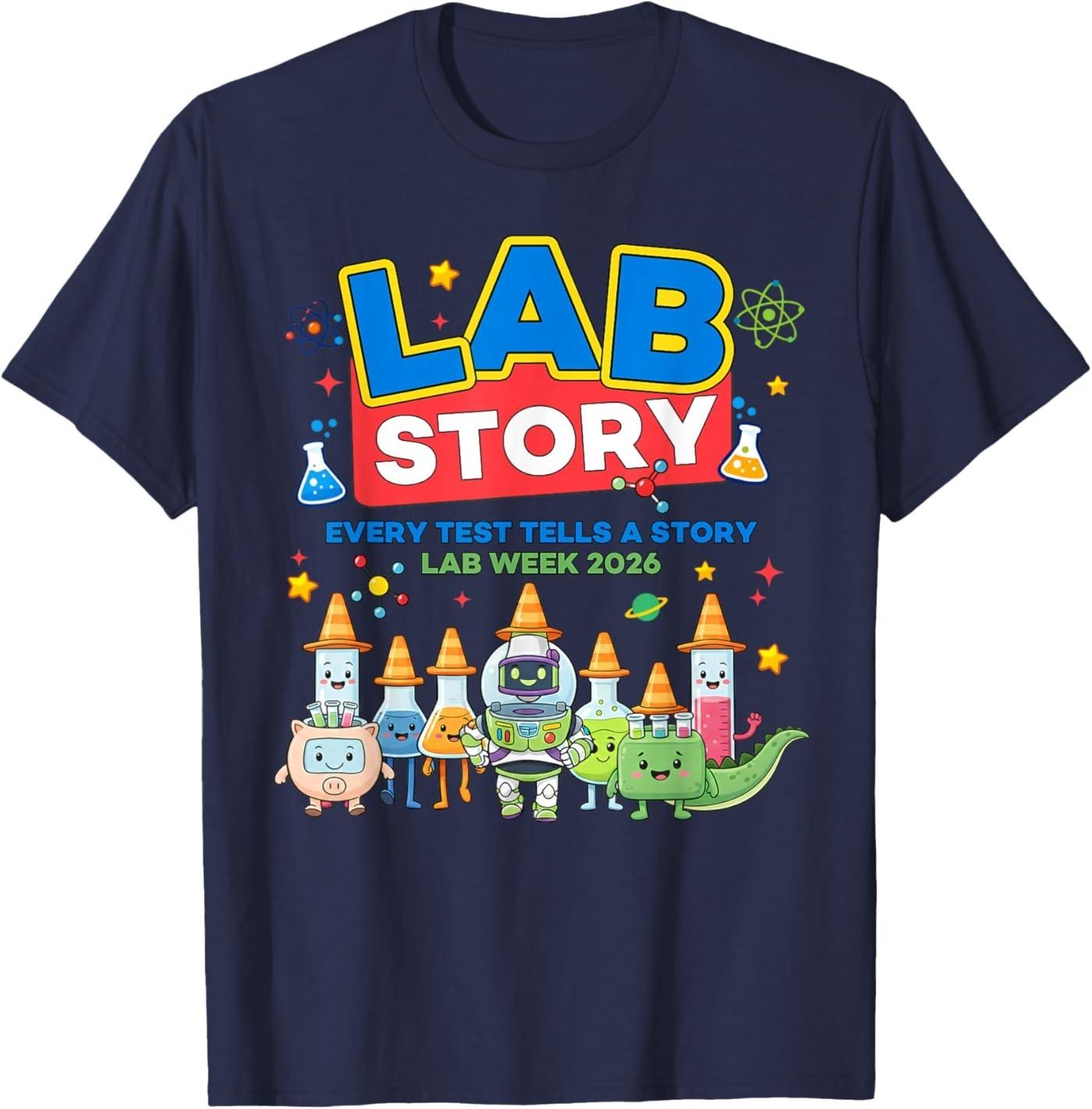 Lab Story Lab Week 2026 Medical Laboratory Technician Team T-Shirt S разноцветный