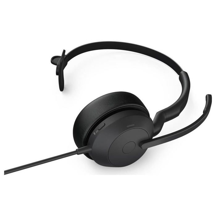 Jabra Evolve2 50 Micro-casque supra-auriculaire filaire Mono noir Suppression du bruit du microphone, Noise Cancelling