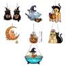 Spookys Acrylic Window Decoration Hanging Ornaments With Halloweens Themes For Indoor Outdoor Use