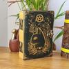 Caltic Cat Leather Printed Notebook for Women's and Man, Handmade Leather Journal Perfect Gift for Birthday, Book of Shadows, Grimoire