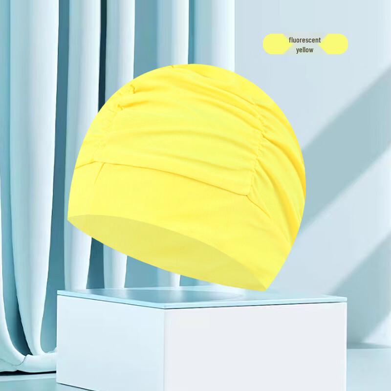 

Fashion Pleated Cloth Swimming Cap