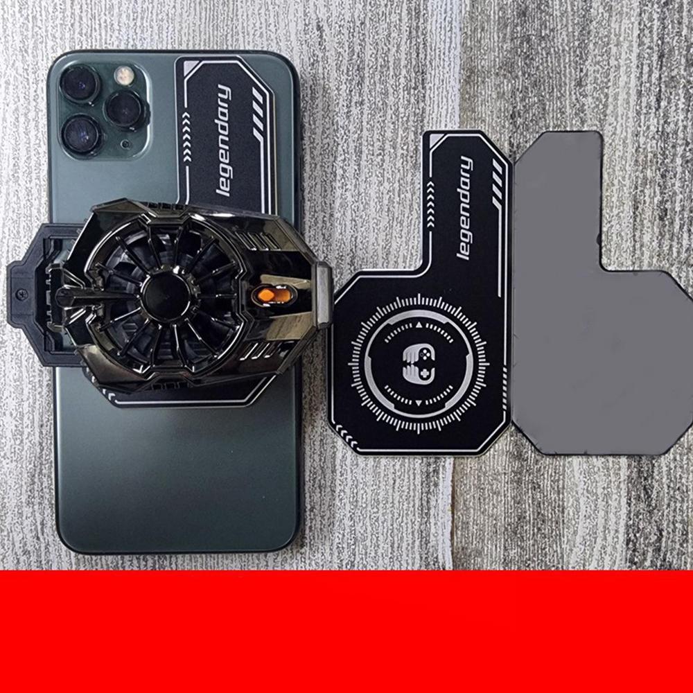 

1 шт. Охлаждающая пластина для мобильного телефона, совместимая, магнитная/на клипсе, универсальный мини-кулер для игр, расширенная площадь, радиационная наклейка A without fan