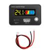 DC 8-11V USB1.1+Tpye-C Lead Acid Lithium Battery Capacity Indicator Car Motorcycle Digital Voltmeter Voltage Tester Meter Tool