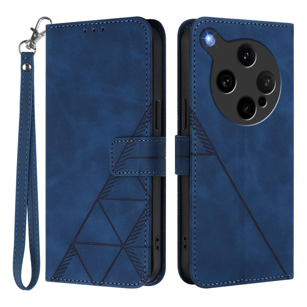 For Oppo Find X8 Ultra 5G Leather Case with Hand Strap Wallet Stand Phone Cover