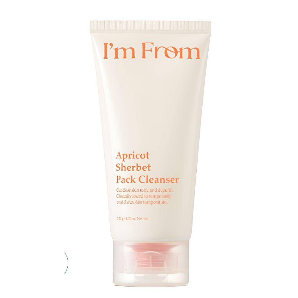 

I m From Apricot Sherbet Pack Cleanser Gentle Exfoliating & Deep Cleansing Facial Cleanser 120g