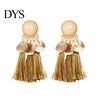 1Pair Women Bohemian Tassels Sequins Ear Stud Dangle Earrings Banquet Jewelry