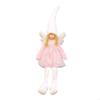 Soft Pink Angelic Wing Plush Doll Christmas Home Decoration Ornament