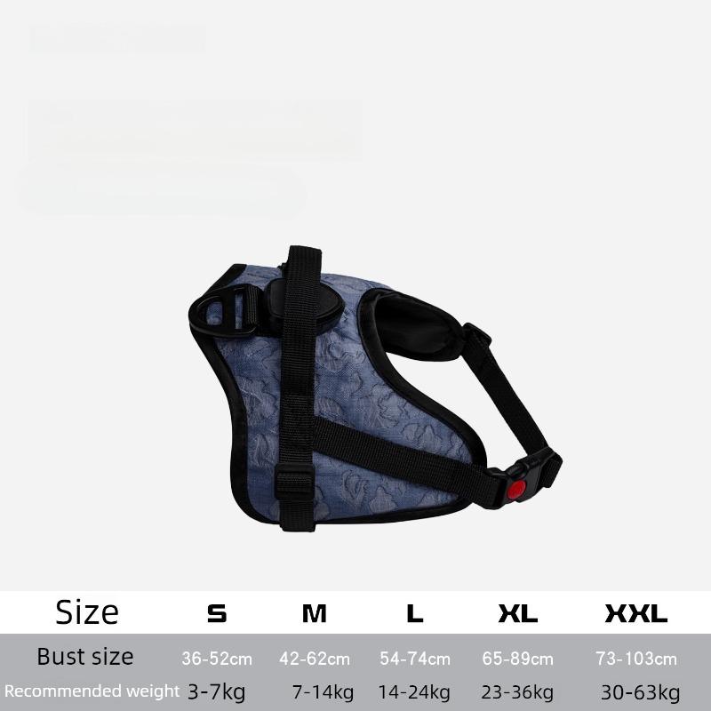 Luminous Pet Chest Harness Night Outings Walking Dog Harness Designer Luxury S/M/L/XL/XXL Dogs Harnesses Breathable Adjustable