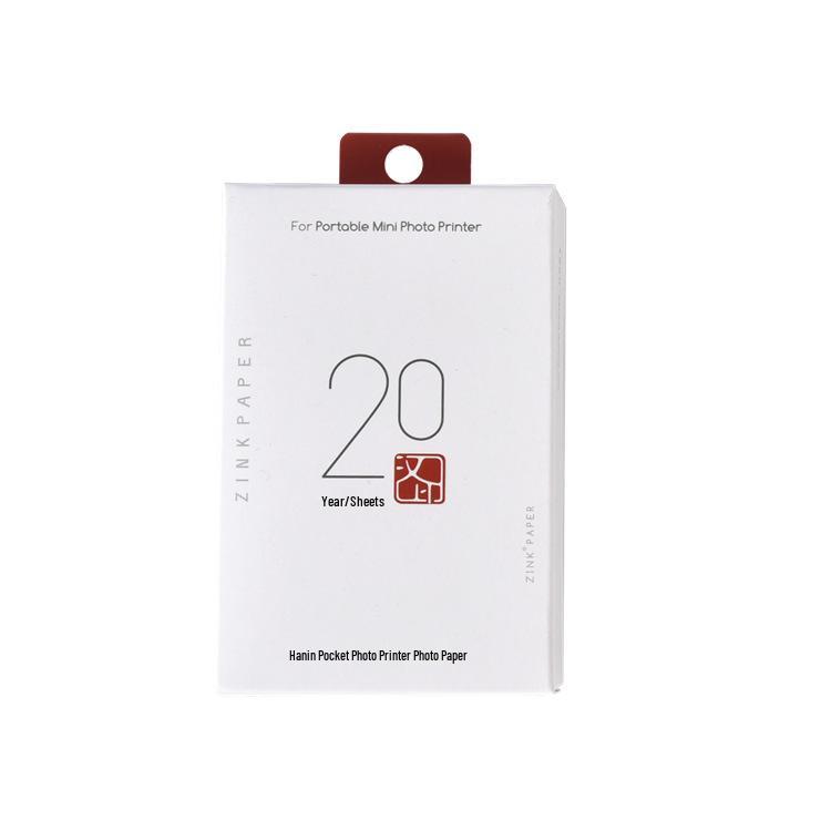 Han Yin MT53/Z1 High-Adhesion Universal 3-Inch Photo Paper 20 sheets - 1 box of 20 белый