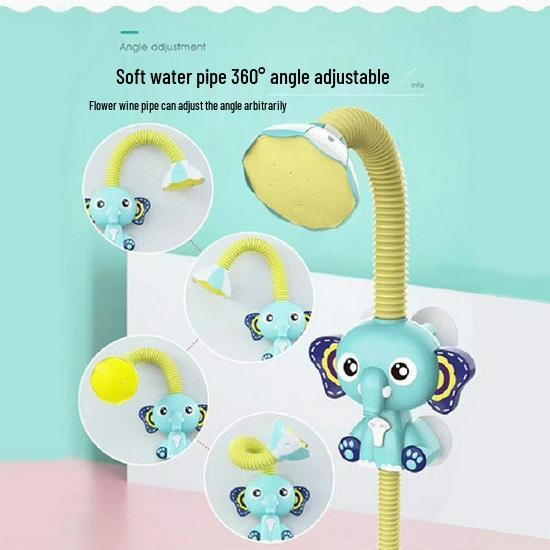 Electric Elephant Baby Bath Toy: Shower & Spray Water Fun