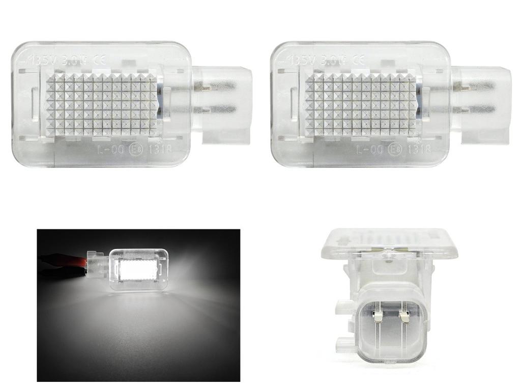 2 Pcs LED License Plate Lamps 550lm Compatible with Volvo C30, V70, XC70, XC90 12V Off-Road