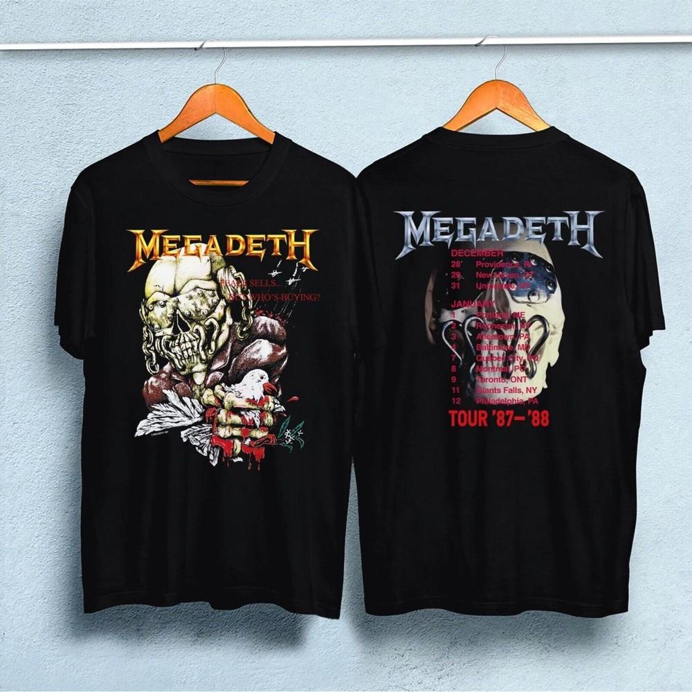 Vintage Megadeth Peace Sells Tour 1987 T-Shirt, Megadeth T-Shirt Unisex T-Shirt L