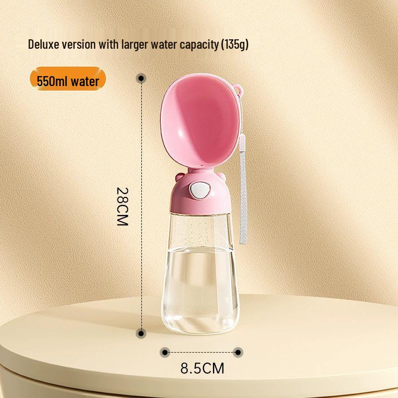 Portable Pet Water Bottle: Travel Cup for Dogs & Cats