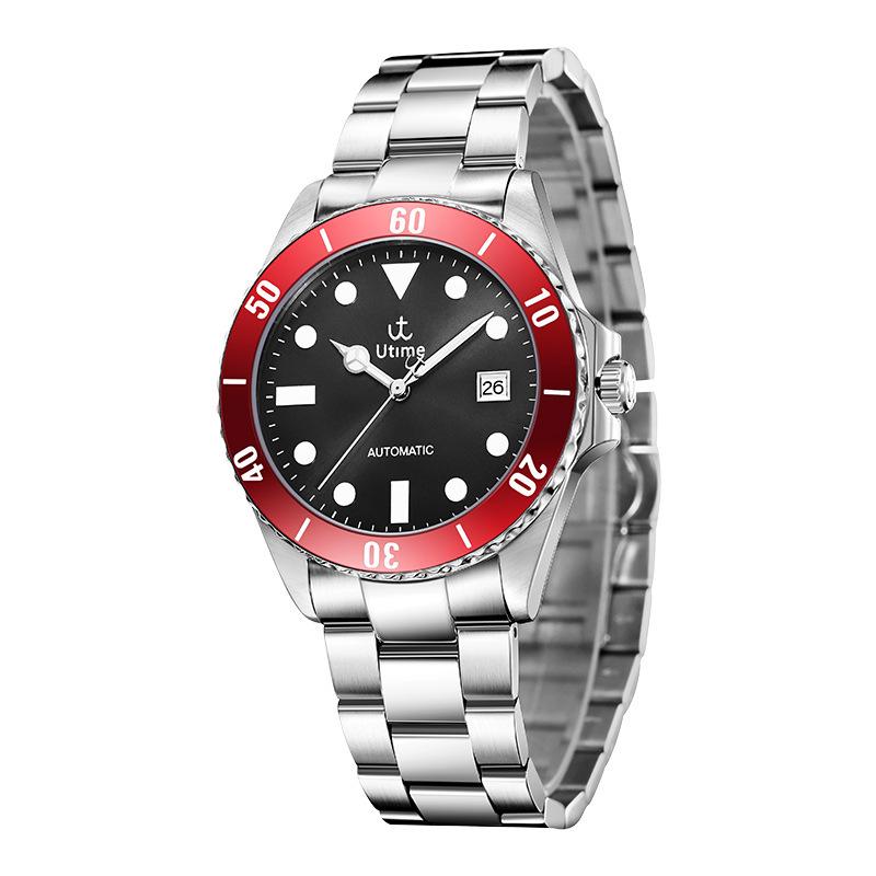 Utime High-End Uhren Mechanische Herren Wasserdichte Uhren Uhren Massivstahlband Uhren