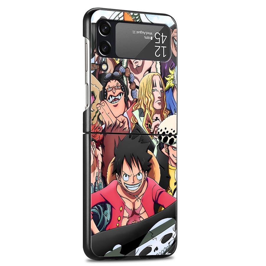 

Cartoon One Piece Luffy Back Phone Cover Funda Case for Samsung Galaxy Flip6 Flip4 Flip7 FE Flip5 Flip3 Z Flip 7 6 5 4 3 Galaxy Z Flip