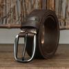 New Vintage Pure Cowhide Leather Belt, Men's Leather Fashion Trend, Needle Buckle Jeans Belt
